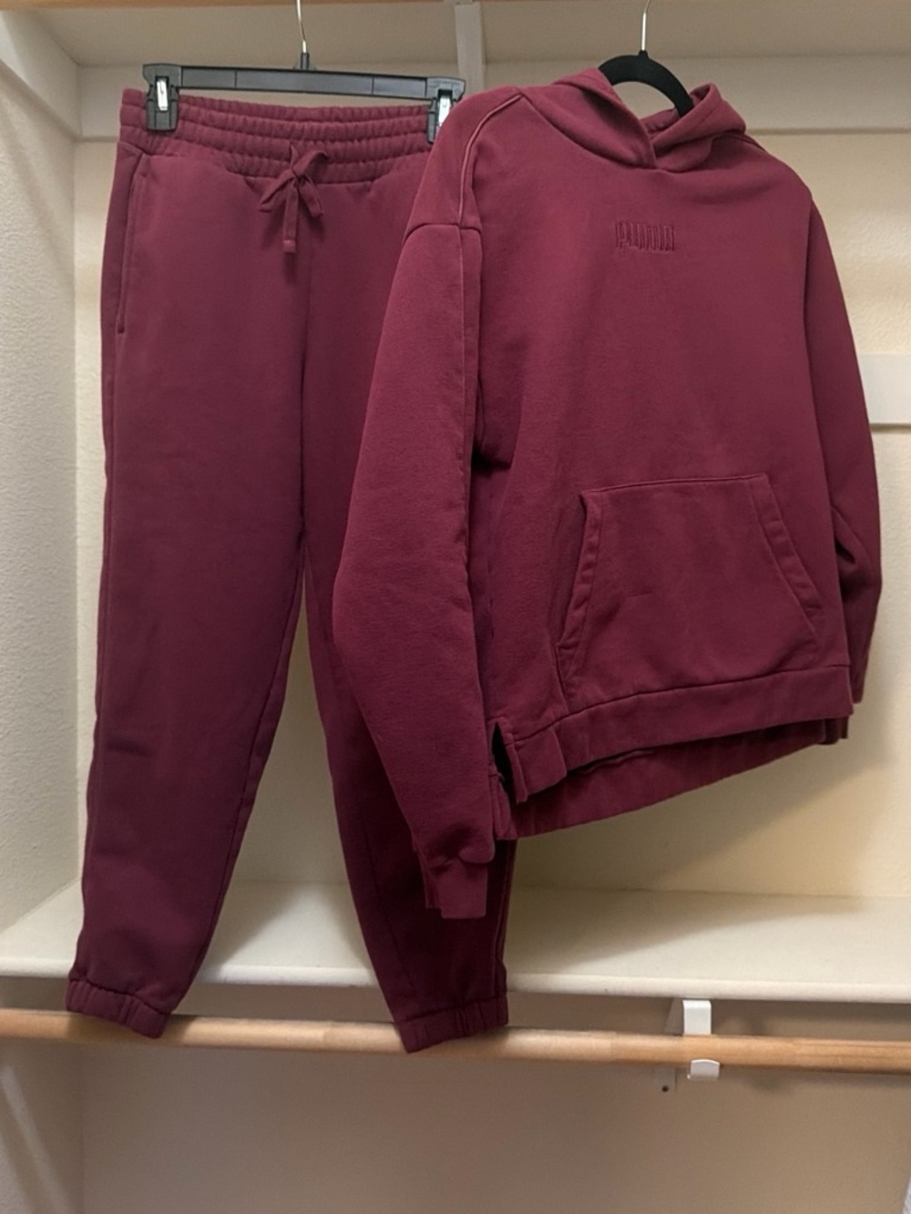 Puma Burgundy Sweatpants & Hoodie Set